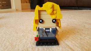 Lego Brickheadz style representation of Luna Lovegood