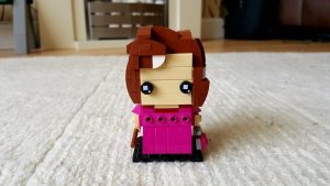 Lego Brickheadz style representation of Dolores Umbridge