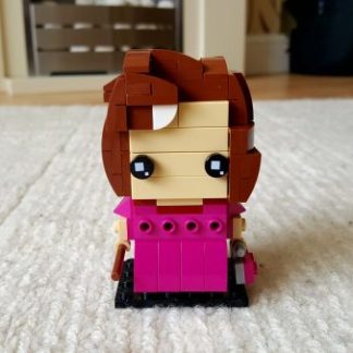 Lego Brickheadz style representation of Dolores Umbridge