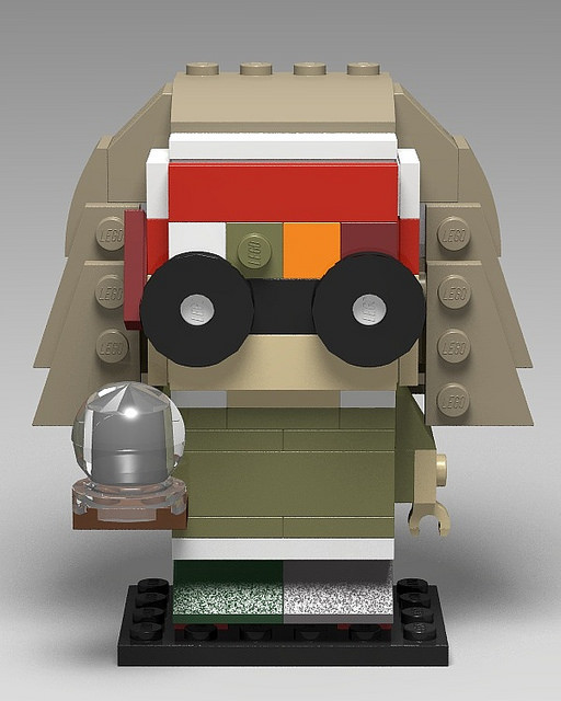 Professor Trelawney represented in the Lego Brickheadz style