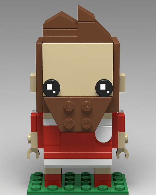 Computer rendering of Joe Ledley represented in the Lego Brickheadz style