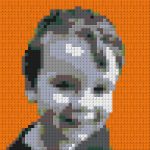 Lego mosaic picture – smile